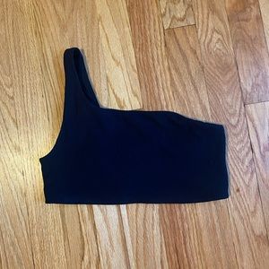 Lululemon Ribbed One Shoulder Sports Bra Asymmetrical A/B Cup